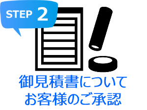 御見積書についてお客様のご承認