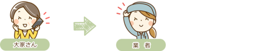大家さんから業者